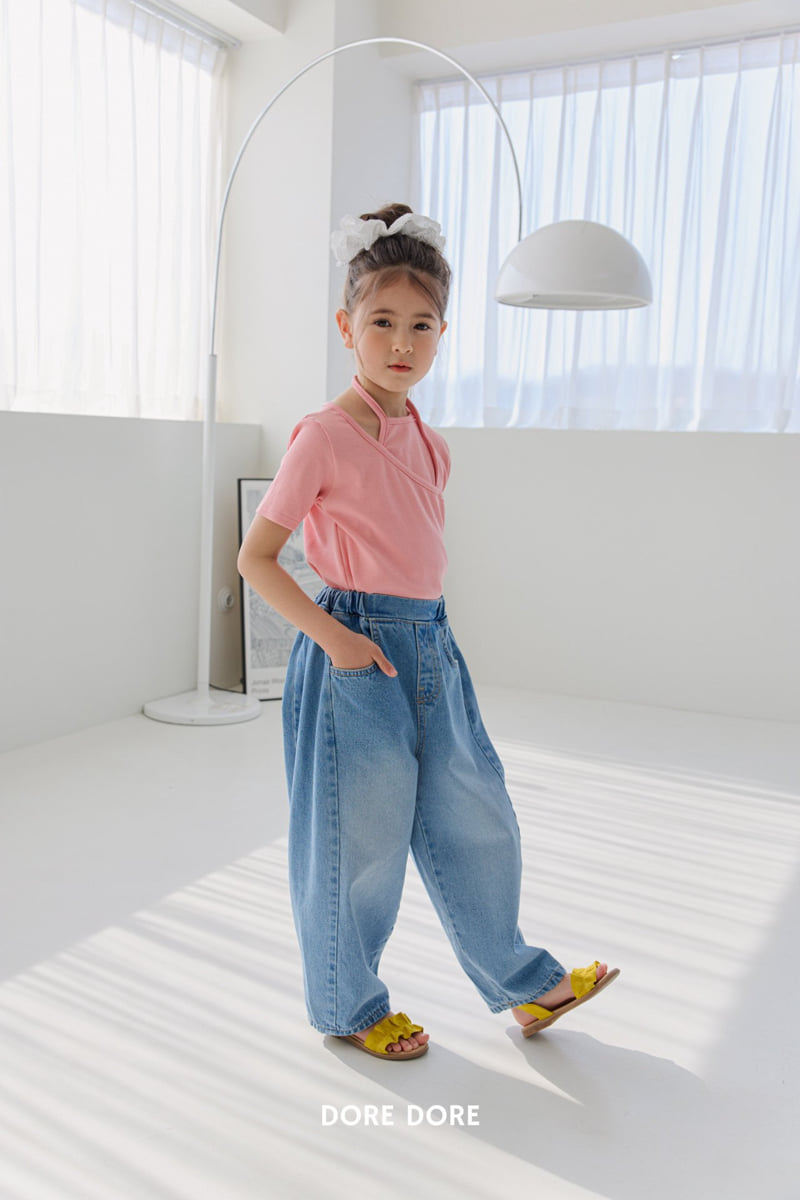 Dore Dore - Korean Children Fashion - #magicofchildhood - Unbalanced Halter Neck Tee - 11