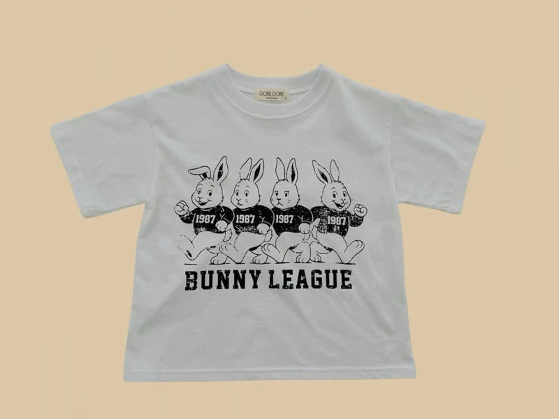 Dore Dore - Korean Children Fashion - #minifashionista - Bunny League Tee - 3