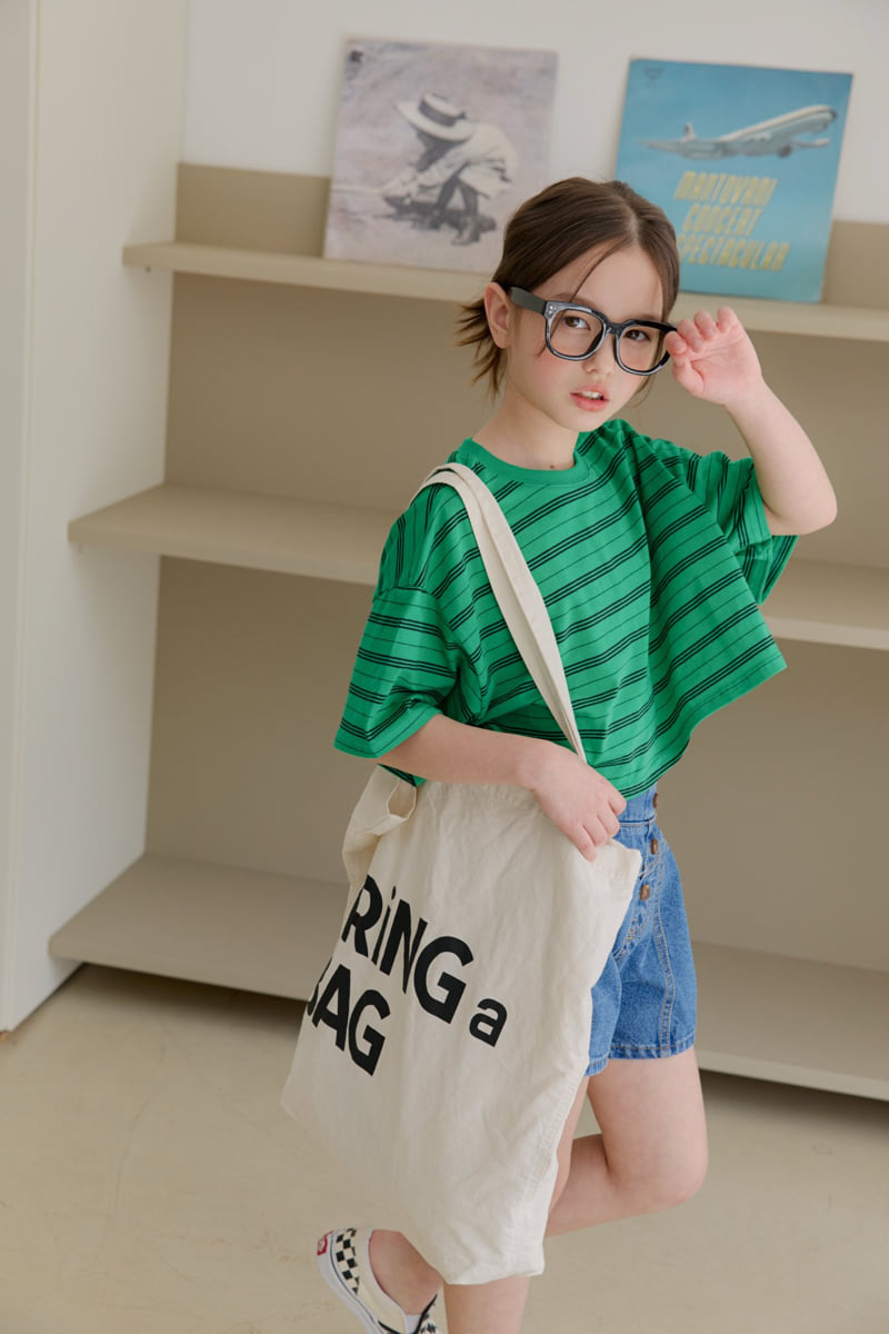 Dore Dore - Korean Children Fashion - #minifashionista - Vertive Stripe Tee - 10