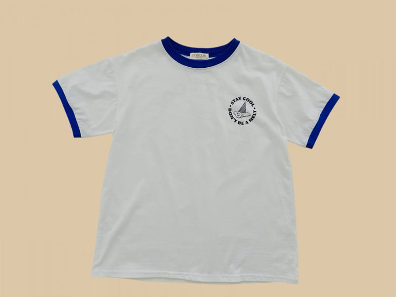 Dore Dore - Korean Children Fashion - #minifashionista - Color Block Short Sleeve Tee - 3