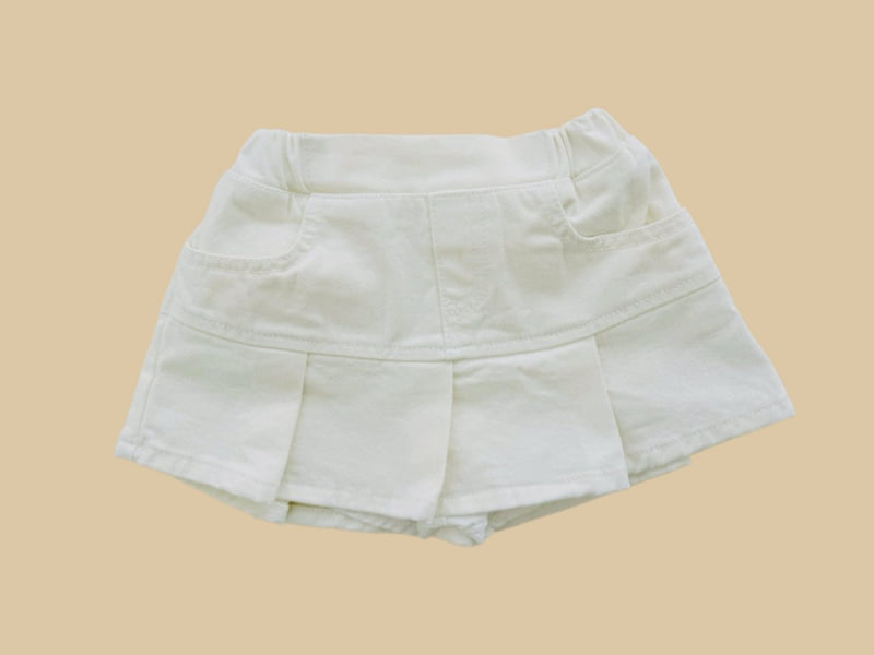 Dore Dore - Korean Children Fashion - #prettylittlegirls - Shirred Skort (Ivory)