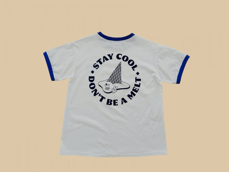 Dore Dore - Korean Children Fashion - #minifashionista - Color Block Short Sleeve Tee - 4