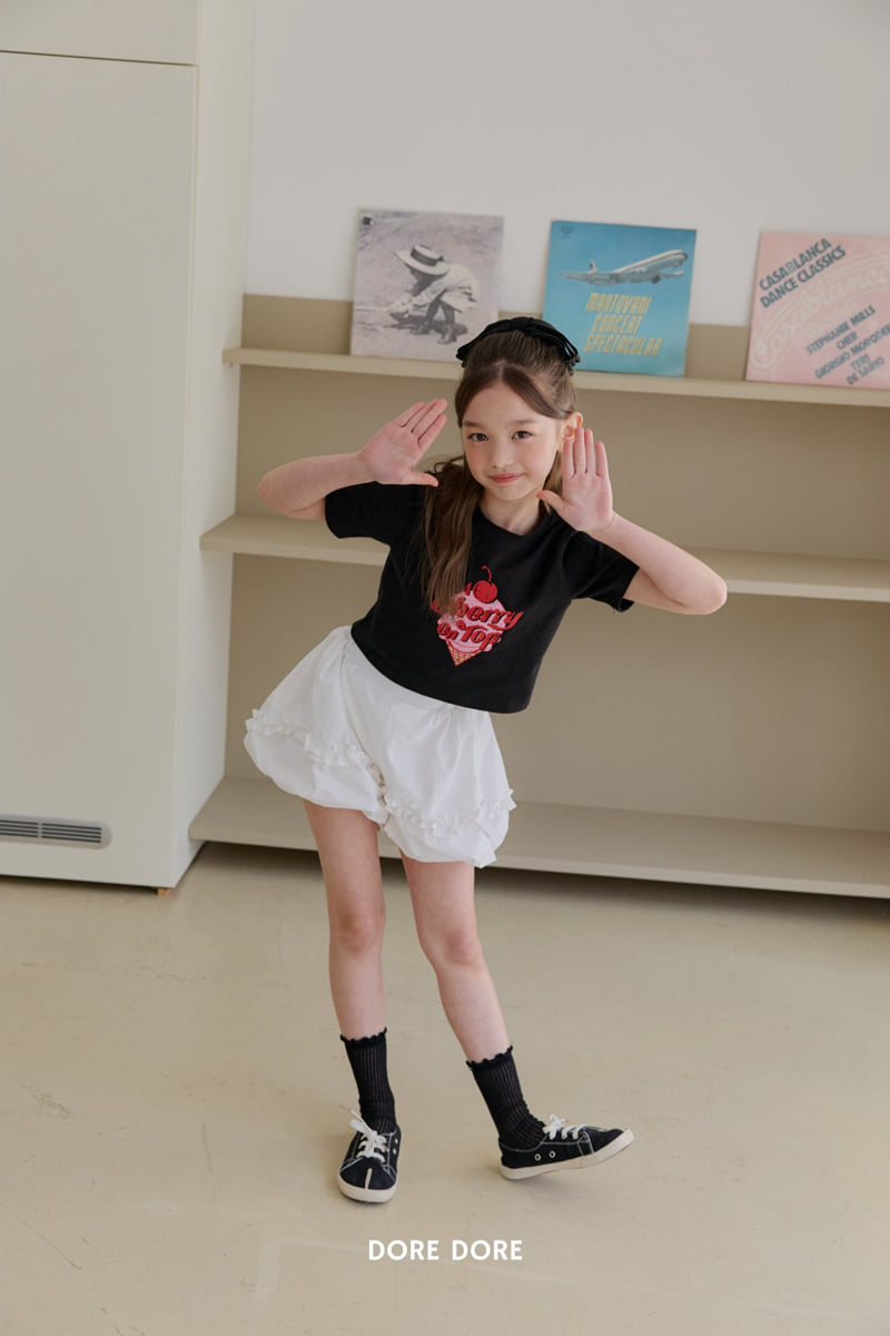 Dore Dore - Korean Children Fashion - #prettylittlegirls - Cherry Crop Tee - 8
