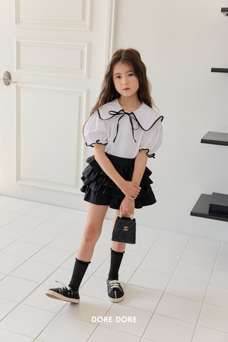 Dore Dore - Korean Children Fashion - #stylishchildhood - 4-Tier Frill Skort - 11