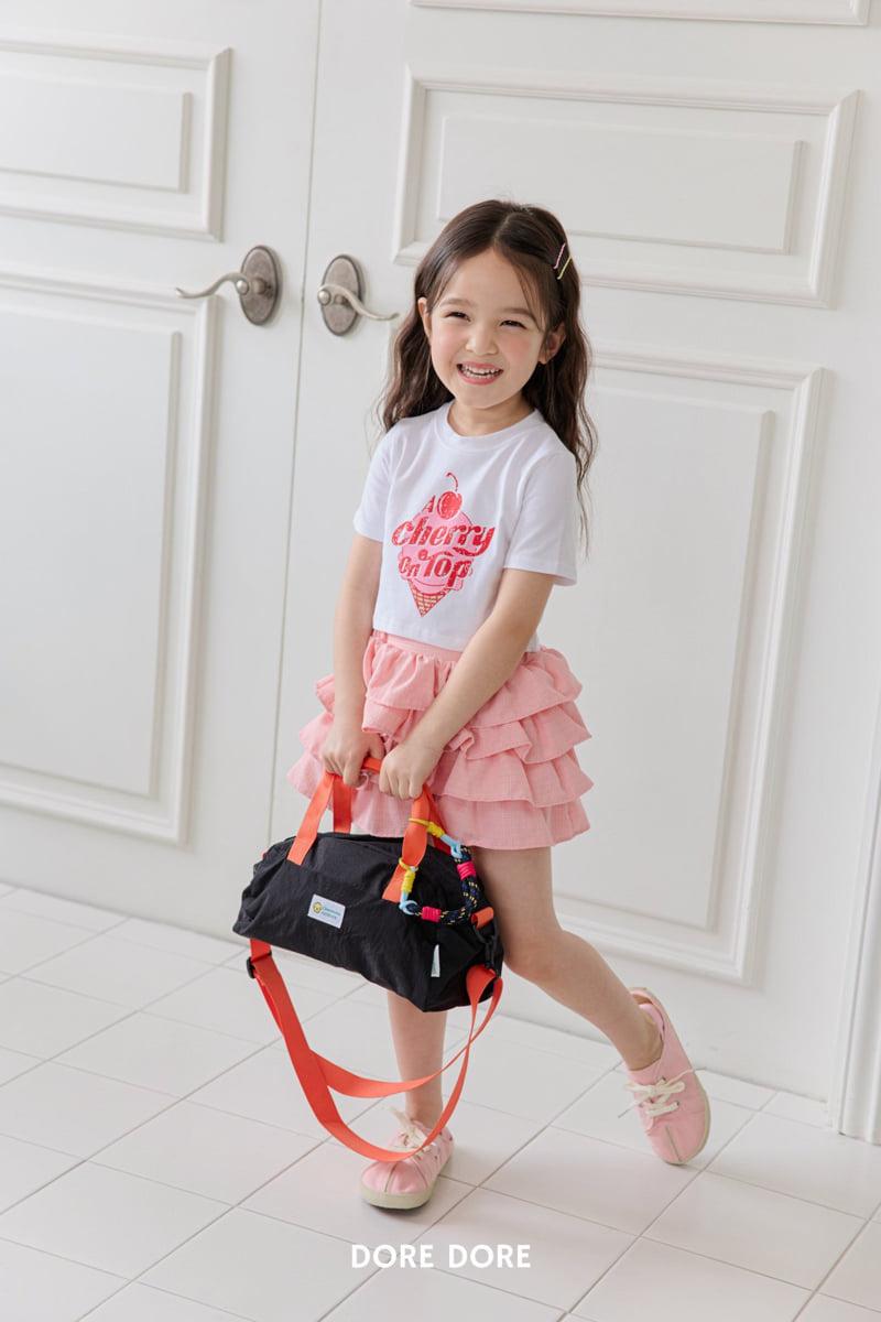Dore Dore - Korean Children Fashion - #stylishchildhood - Cherry Crop Tee - 12