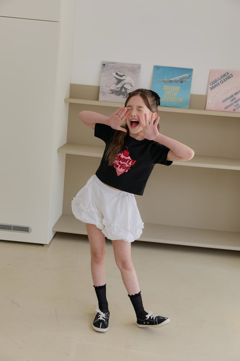 Dore Dore - Korean Children Fashion - #todddlerfashion - Cherry Crop Tee - 10