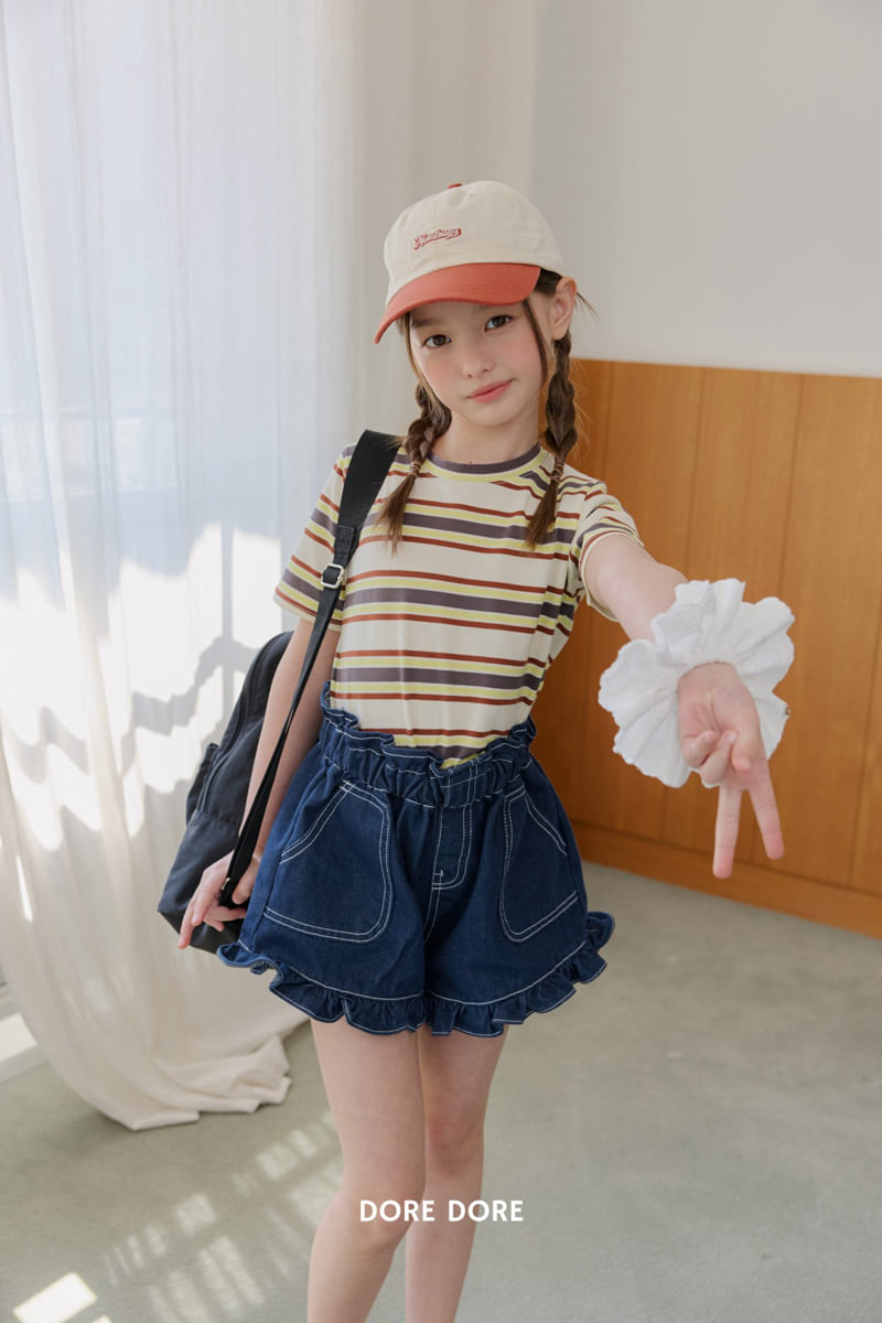Dore Dore - Korean Children Fashion - #todddlerfashion - Crayon Stripe Tee - 8