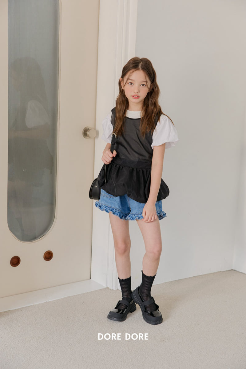 Dore Dore - Korean Children Fashion - #toddlerclothing - Frill Banding Shorts - 8