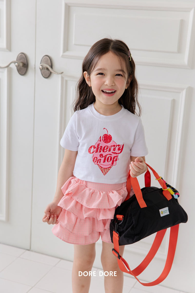 Dore Dore - Korean Children Fashion - #toddlerclothing - Cherry Crop Tee - 11