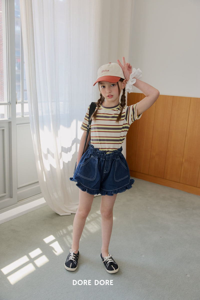 Dore Dore - Korean Children Fashion - #toddlerclothing - Crayon Stripe Tee - 9
