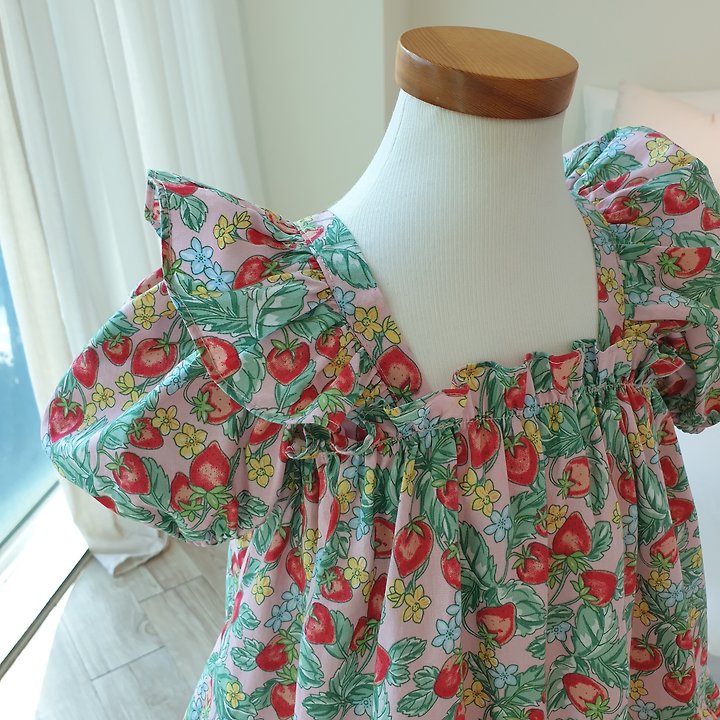 Eclair - Korean Children Fashion - #childrensboutique - Berry One-Piece - 7