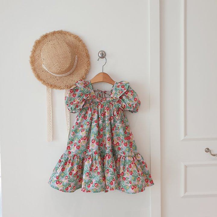 Eclair - Korean Children Fashion - #todddlerfashion - Berry One-Piece - 4