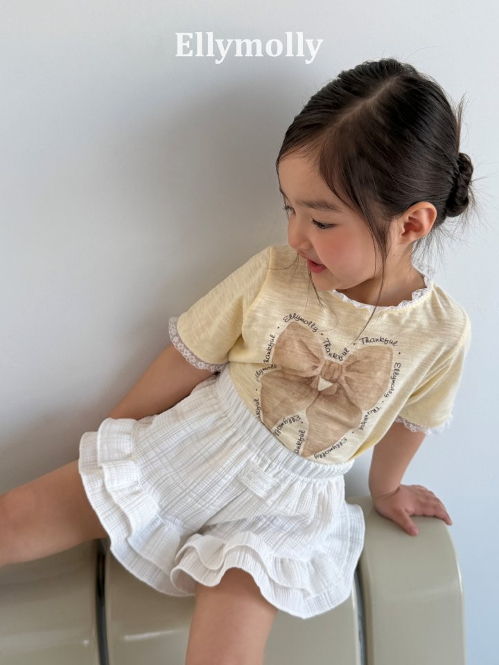 Ellymolly - Korean Children Fashion - #Kfashion4kids - Slub Ribbon Tee - 6