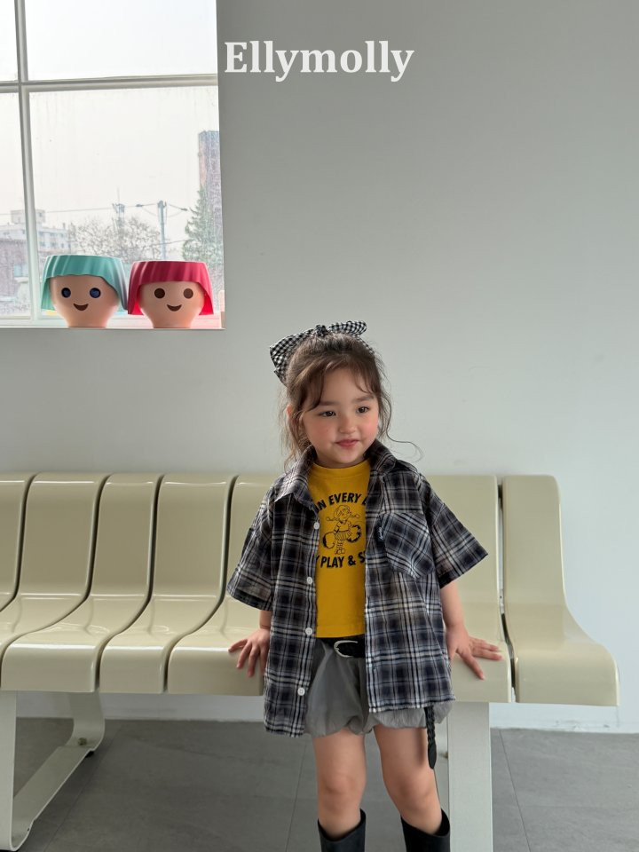 Ellymolly - Korean Children Fashion - #Kfashion4kids - Neti Short Sleeve Shirt - 7