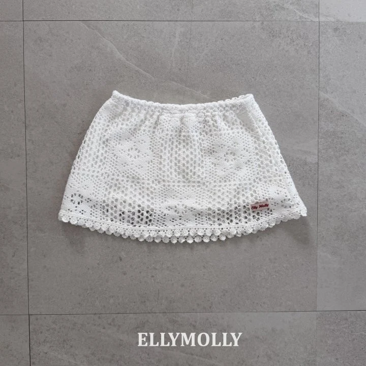 Ellymolly - Korean Children Fashion - #Kfashion4kids - Rosy Crochet Skirt