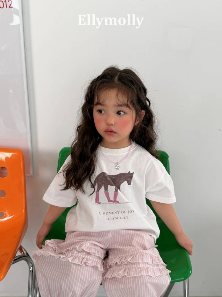 Ellymolly - Korean Children Fashion - #childofig - Blush Pony Tee - 7