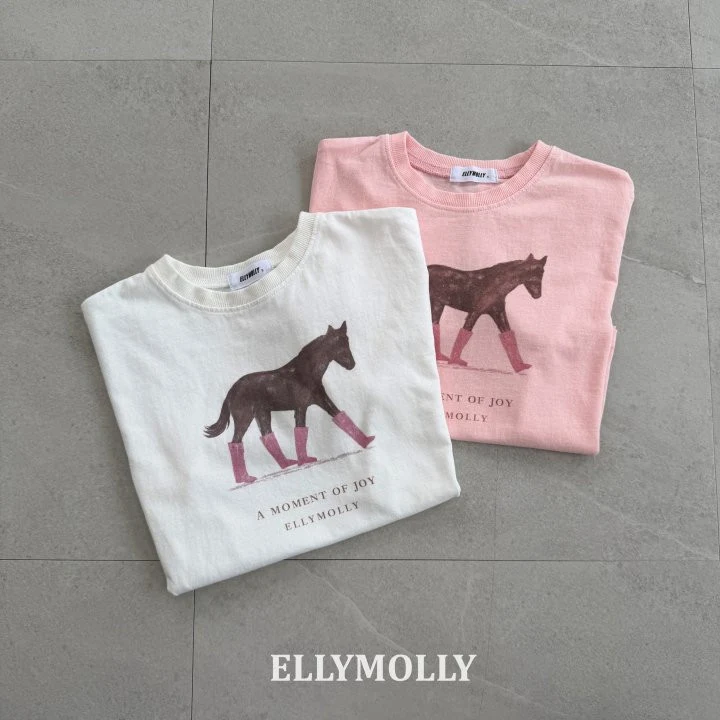 Ellymolly - Korean Children Fashion - #childofig - Blush Pony Tee (Adult) - 6