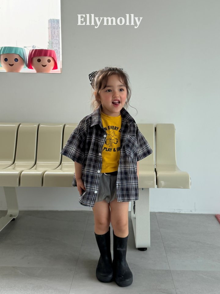 Ellymolly - Korean Children Fashion - #childofig - Neti Short Sleeve Shirt - 12