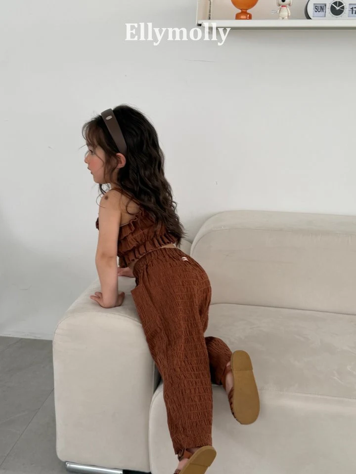 Ellymolly - Korean Children Fashion - #childofig - Popcorn Wide Pants - 8