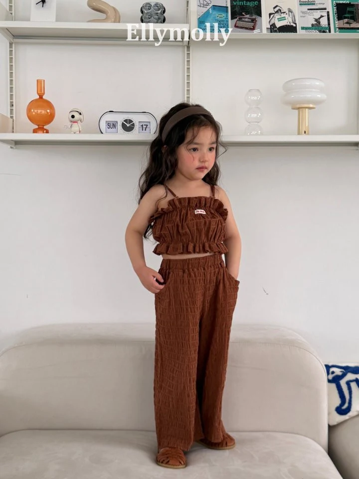 Ellymolly - Korean Children Fashion - #childofig - Popcorn Wide Pants - 9
