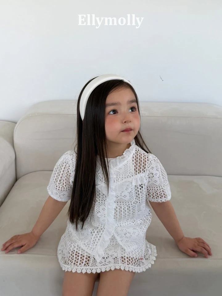 Ellymolly - Korean Children Fashion - #childofig - Rosy Crochet Skirt - 6