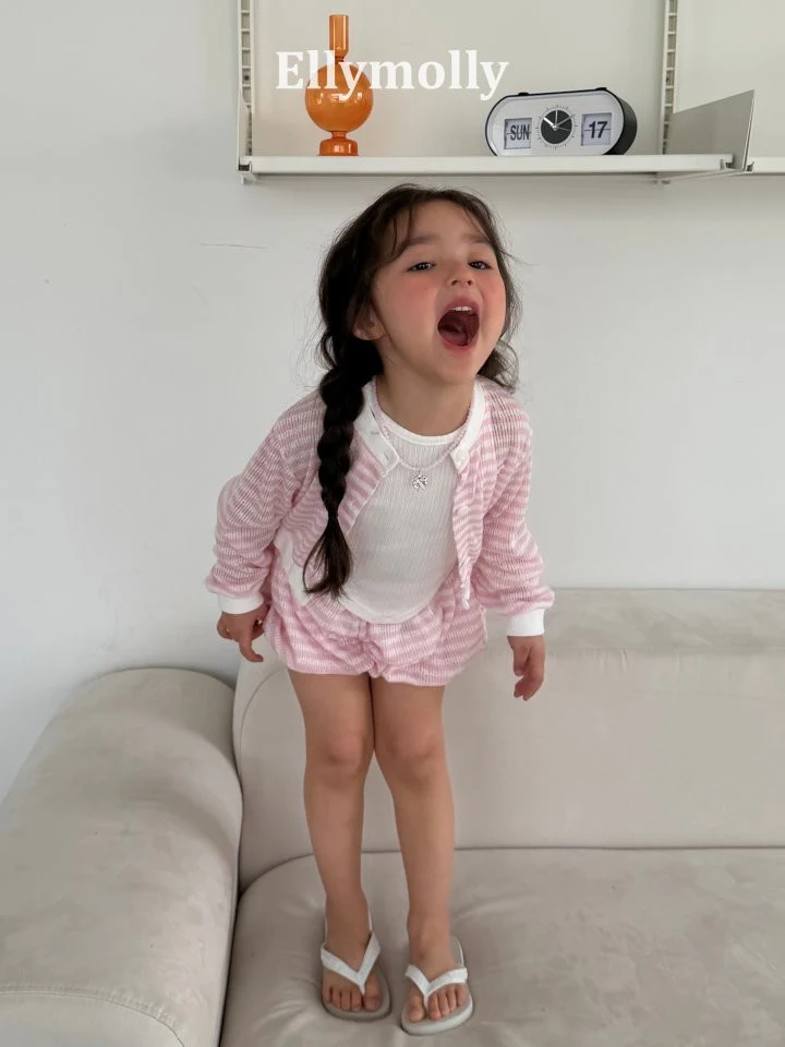 Ellymolly - Korean Children Fashion - #childofig - Berry Foam Cardigan - 4