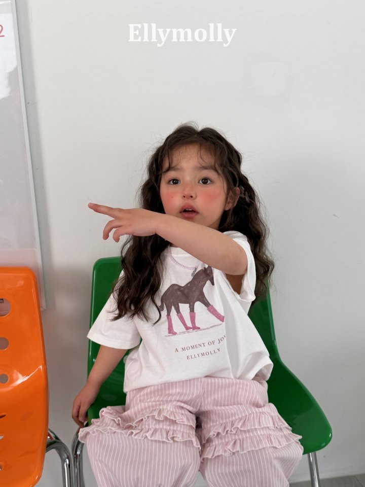 Ellymolly - Korean Children Fashion - #childrensboutique - Blush Pony Tee - 8