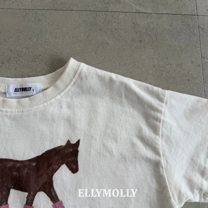 Ellymolly - Korean Children Fashion - #childrensboutique - Blush Pony Tee (Adult) - 7