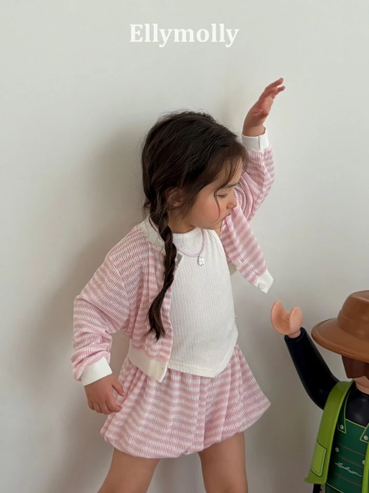 Ellymolly - Korean Children Fashion - #childrensboutique - Berry Foam Cardigan - 5