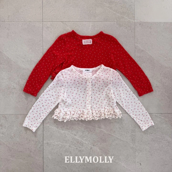 Ellymolly - Korean Children Fashion - #designkidswear - Days Frill Cardigan
