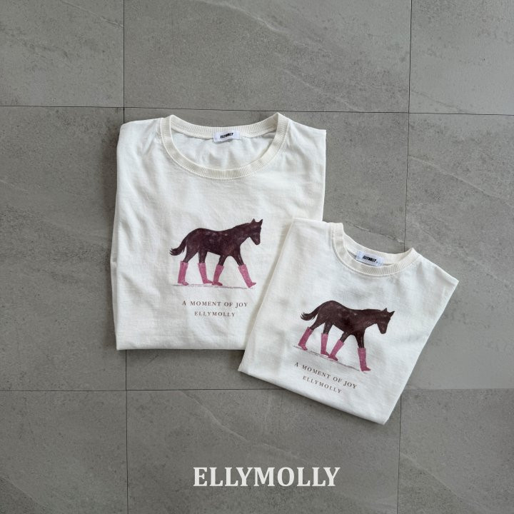Ellymolly - Korean Children Fashion - #designkidswear - Blush Pony Tee - 9