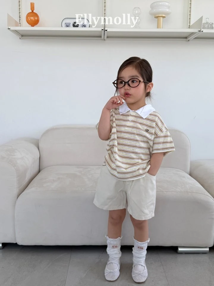 Ellymolly - Korean Children Fashion - #childrensboutique - Smart Collar Tee - 4