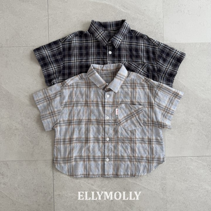 Ellymolly - Korean Children Fashion - #designkidswear - Neti Short Sleeve Shirt