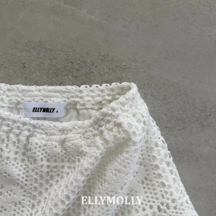 Ellymolly - Korean Children Fashion - #fashionkids - Rosy Crochet Skirt - 11