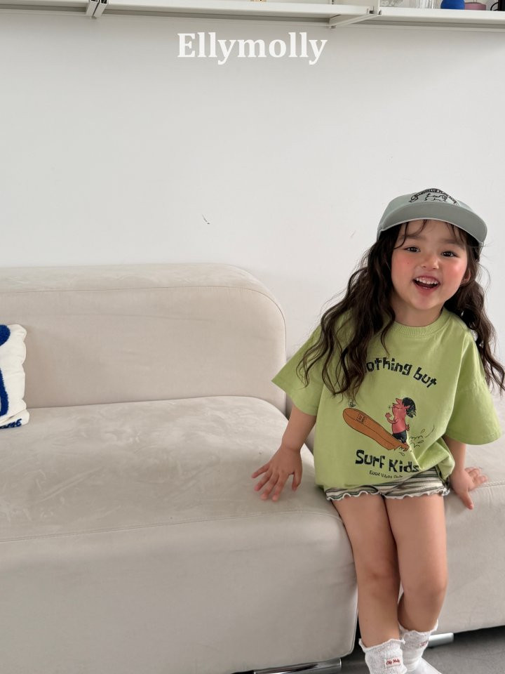 Ellymolly - Korean Children Fashion - #kidsshorts - Kids Surfer Tee - 6