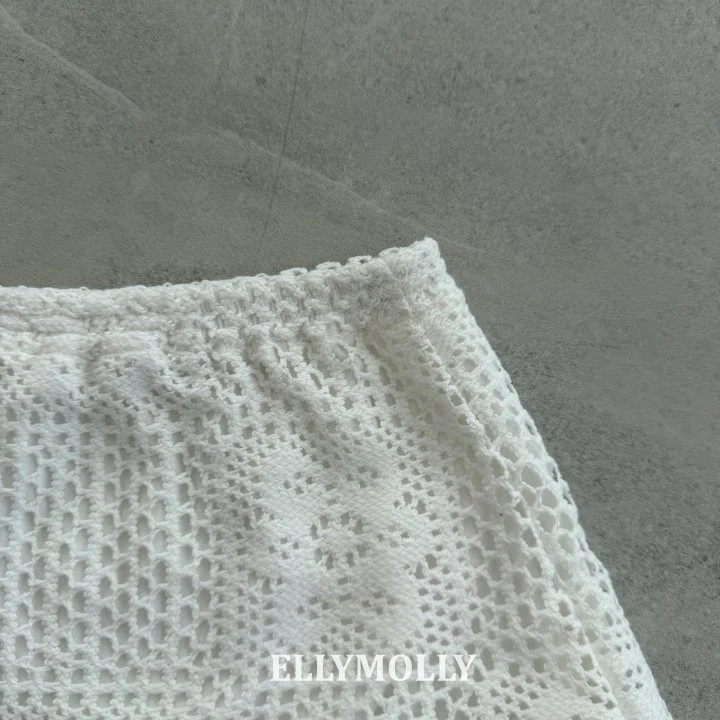 Ellymolly - Korean Children Fashion - #kidsshorts - Rosy Crochet Skirt - 12