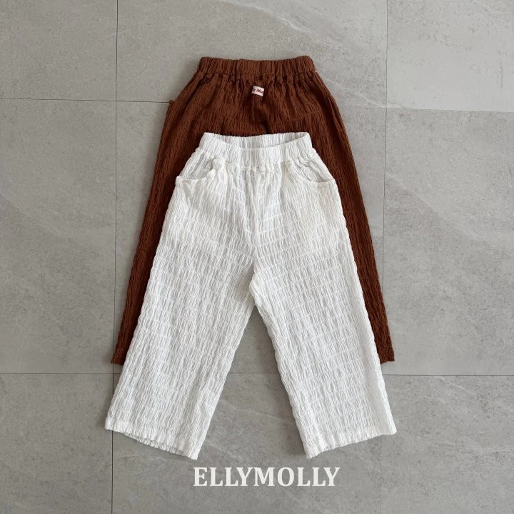 Ellymolly - Korean Children Fashion - #kidsstore - Popcorn Wide Pants