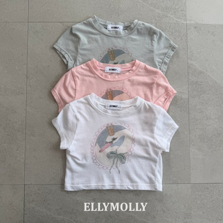 Ellymolly - Korean Children Fashion - #kidzfashiontrend - Alice Swan Tee