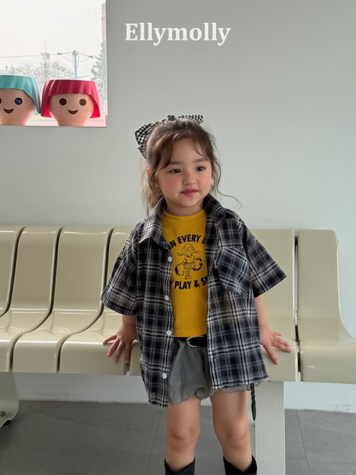 Ellymolly - Korean Children Fashion - #kidzfashiontrend - Neti Short Sleeve Shirt - 6