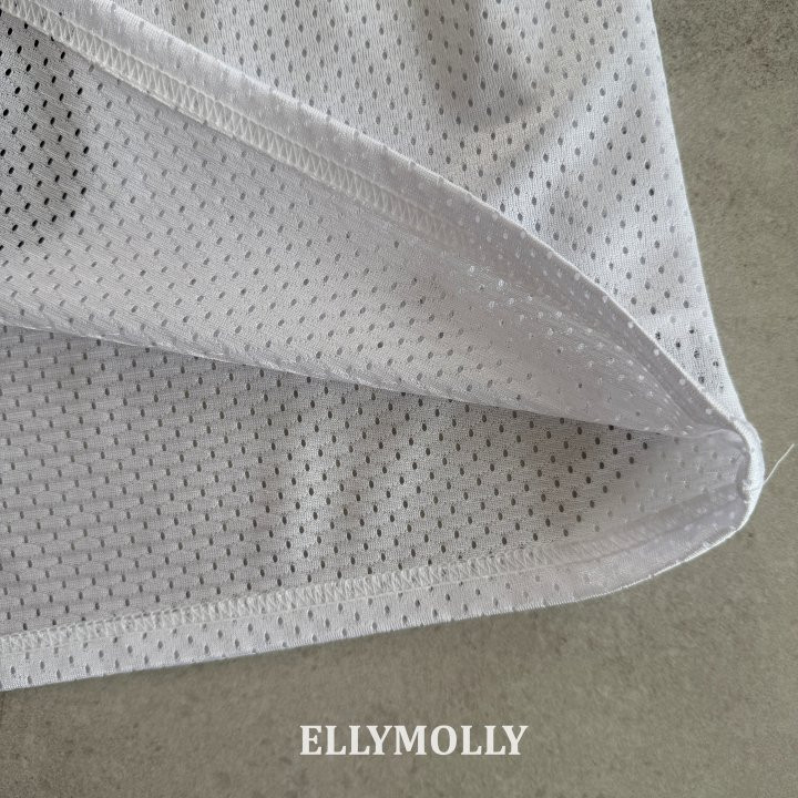 Ellymolly - Korean Children Fashion - #littlefashionista - Mesh Puff V-Neck Tee - 12