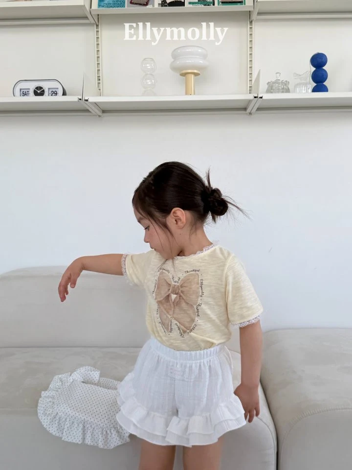 Ellymolly - Korean Children Fashion - #magicofchildhood - Slub Ribbon Tee - 8