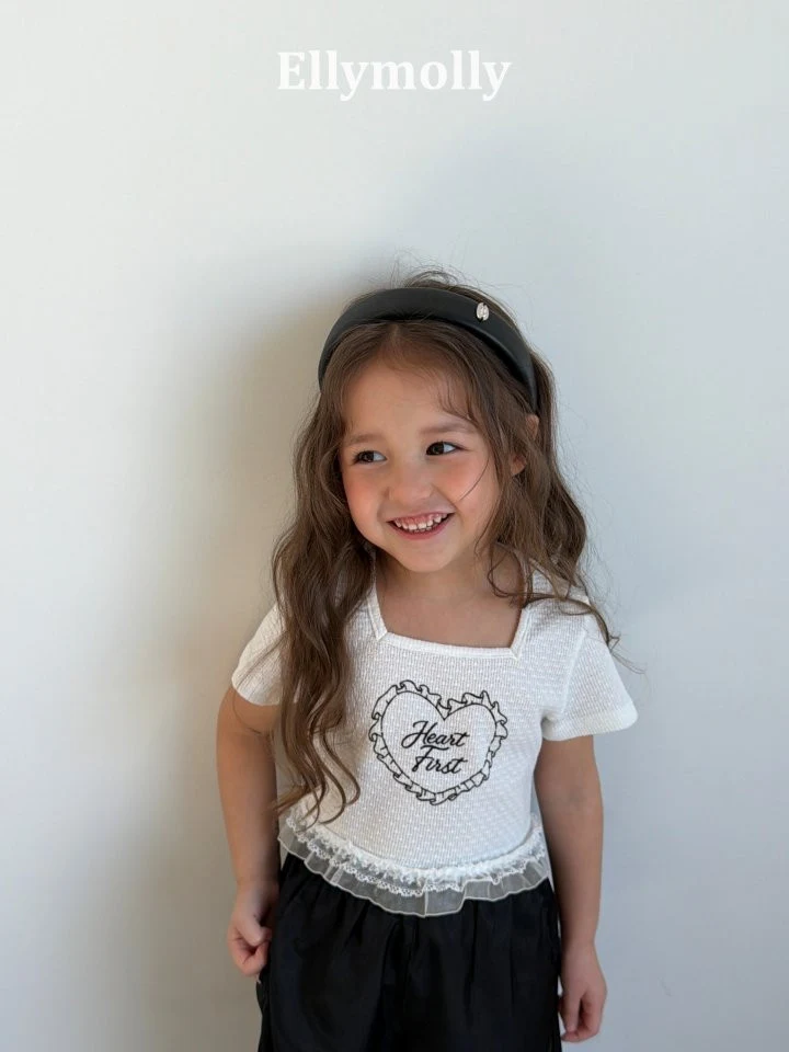 Ellymolly - Korean Children Fashion - #magicofchildhood - Powder Lace Tee - 6