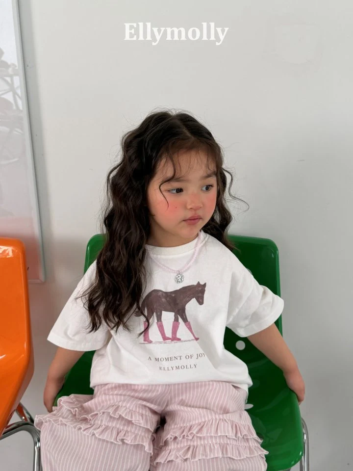 Ellymolly - Korean Children Fashion - #magicofchildhood - Blush Pony Tee