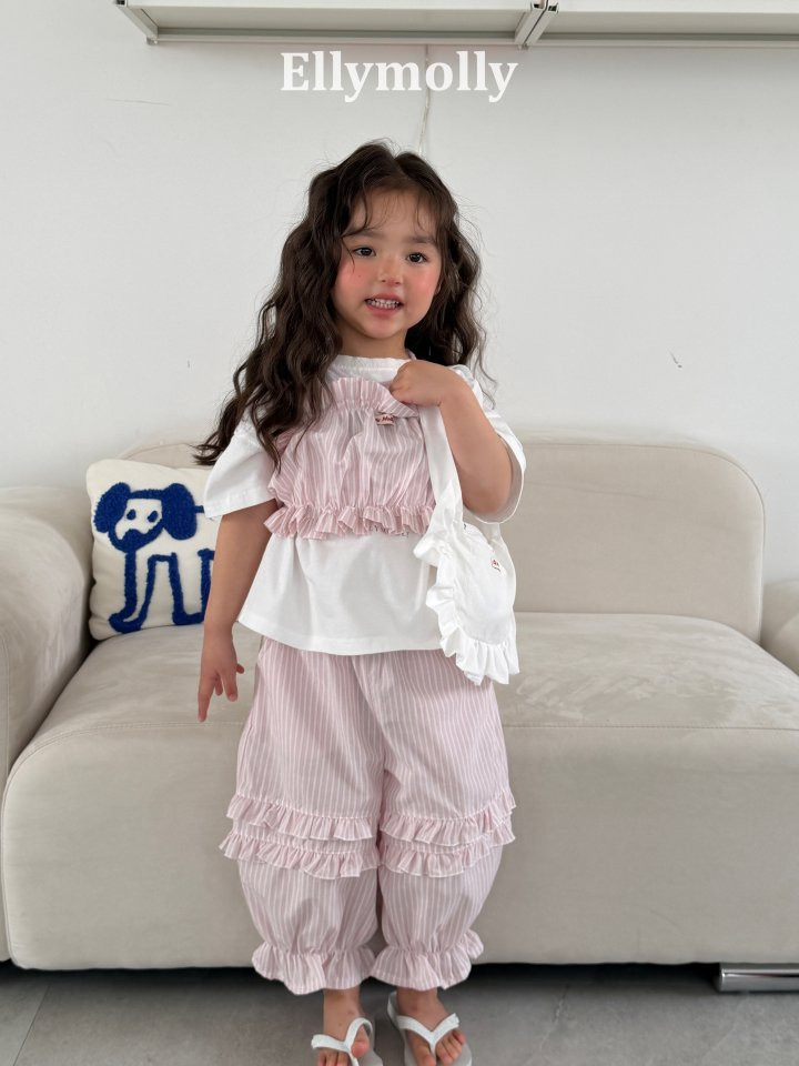Ellymolly - Korean Children Fashion - #magicofchildhood - Maren Frill Bustier - 7