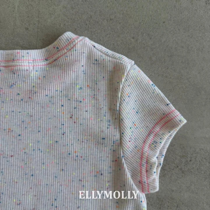 Ellymolly - Korean Children Fashion - #minifashionista - Rainbow Crop Tee - 8