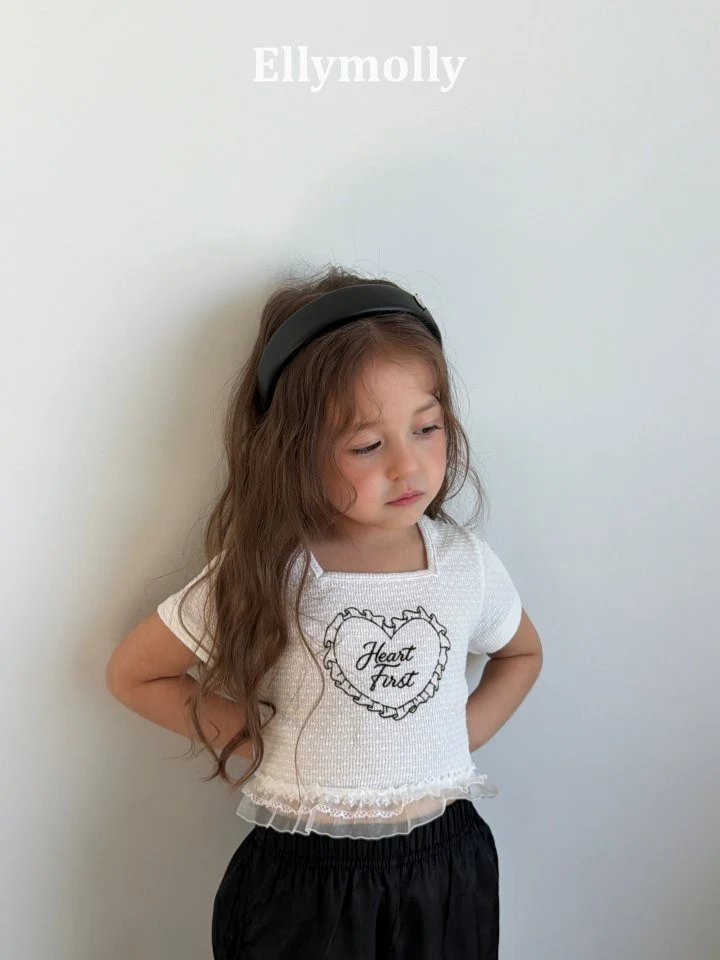 Ellymolly - Korean Children Fashion - #minifashionista - Powder Lace Tee - 7