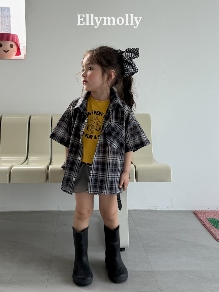 Ellymolly - Korean Children Fashion - #minifashionista - Neti Short Sleeve Shirt - 10