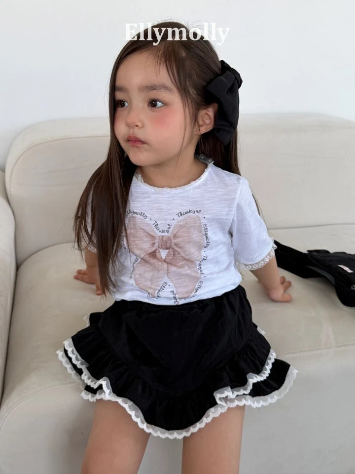 Ellymolly - Korean Children Fashion - #prettylittlegirls - Slub Ribbon Tee - 10