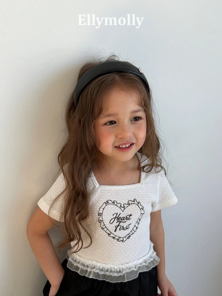 Ellymolly - Korean Children Fashion - #prettylittlegirls - Powder Lace Tee - 8