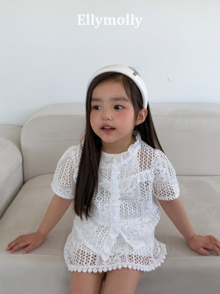 Ellymolly - Korean Children Fashion - #prettylittlegirls - Rosy Crochet Skirt - 5